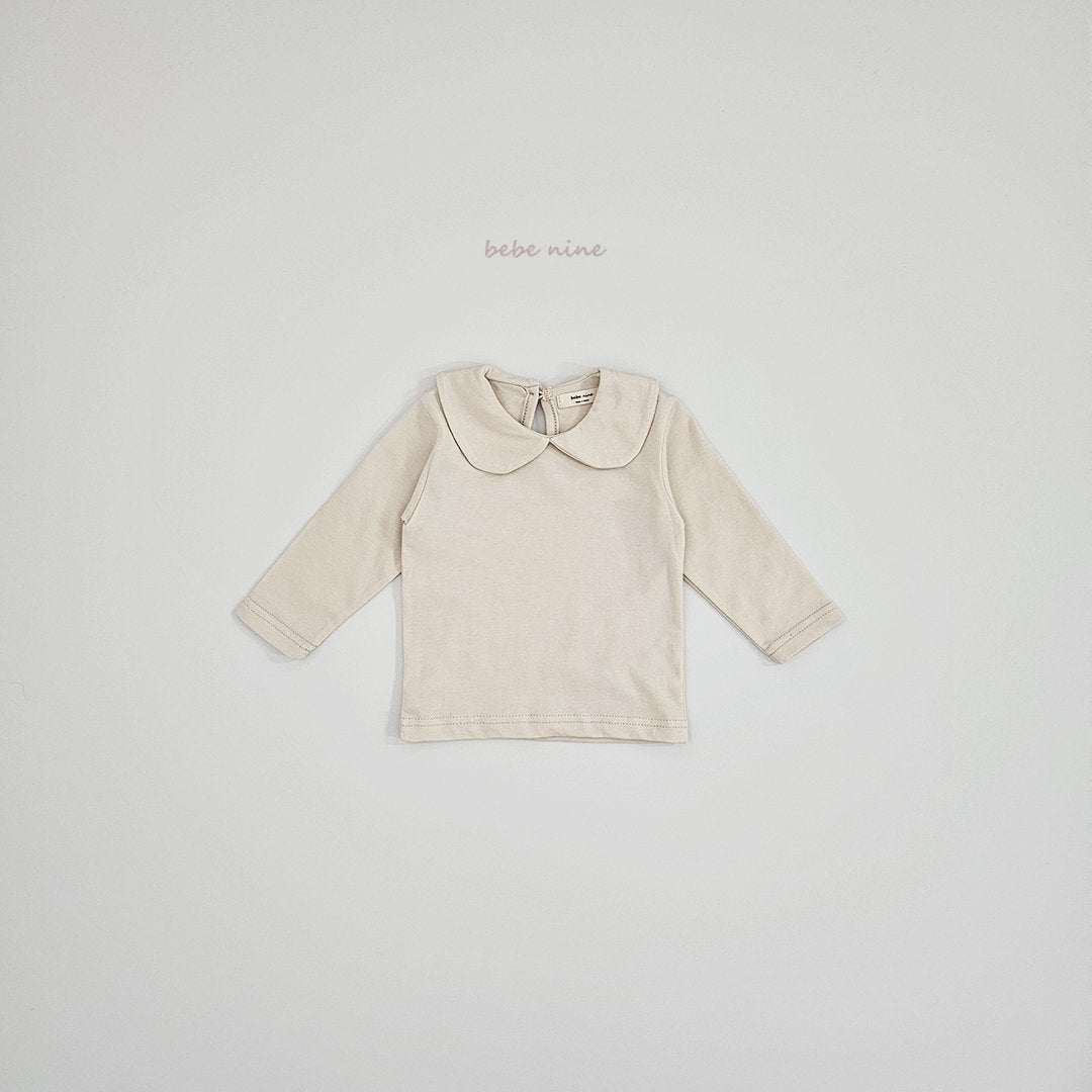 ［bebenine］Soft Round Collar Tee