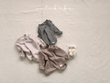 ［valubebe］Soft stripe half neck tops (baby & kids)