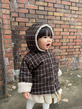 ［mimi market］Check boa jumper