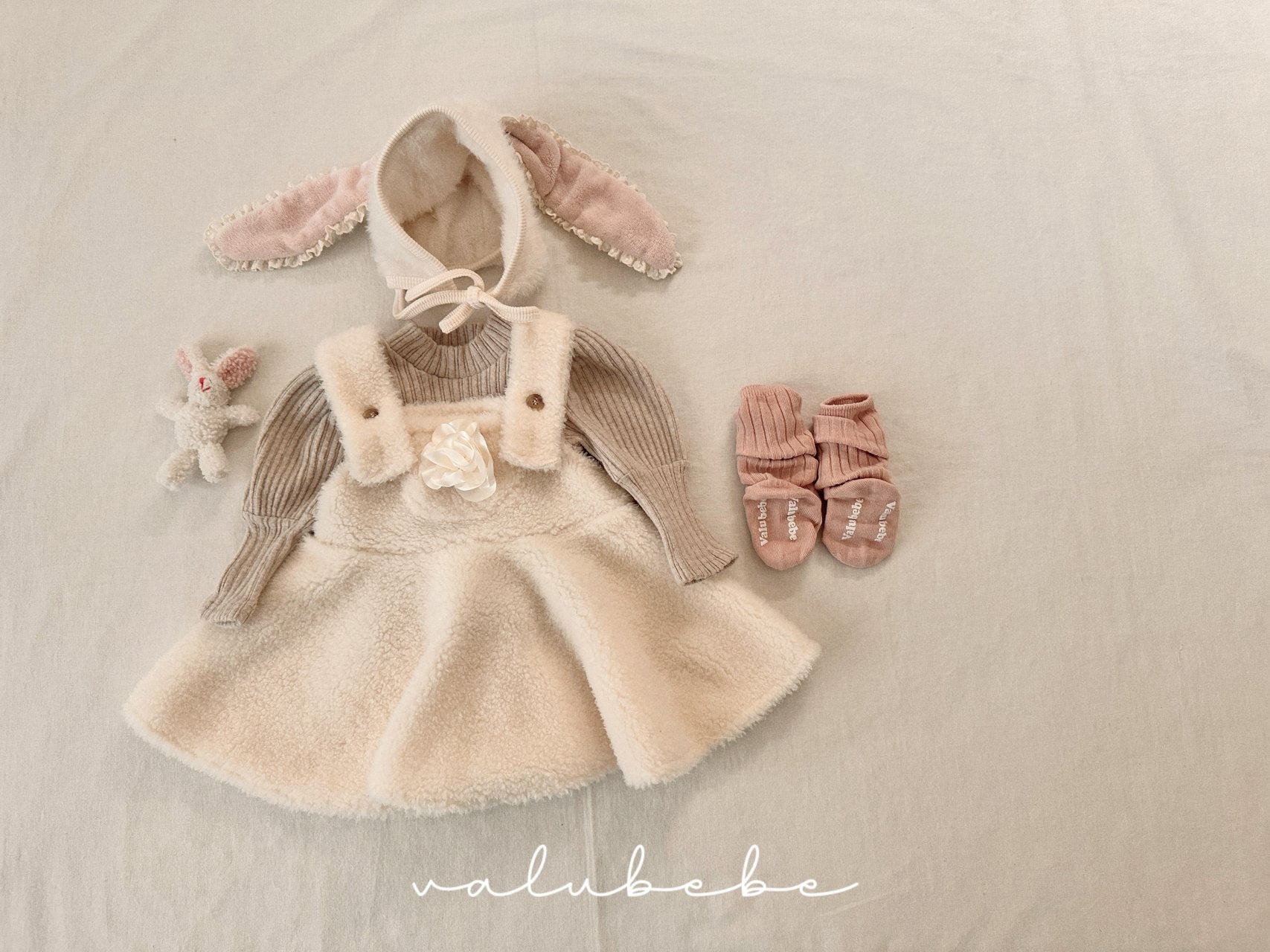 ［valubebe］Flower boa suspender skirt (baby)