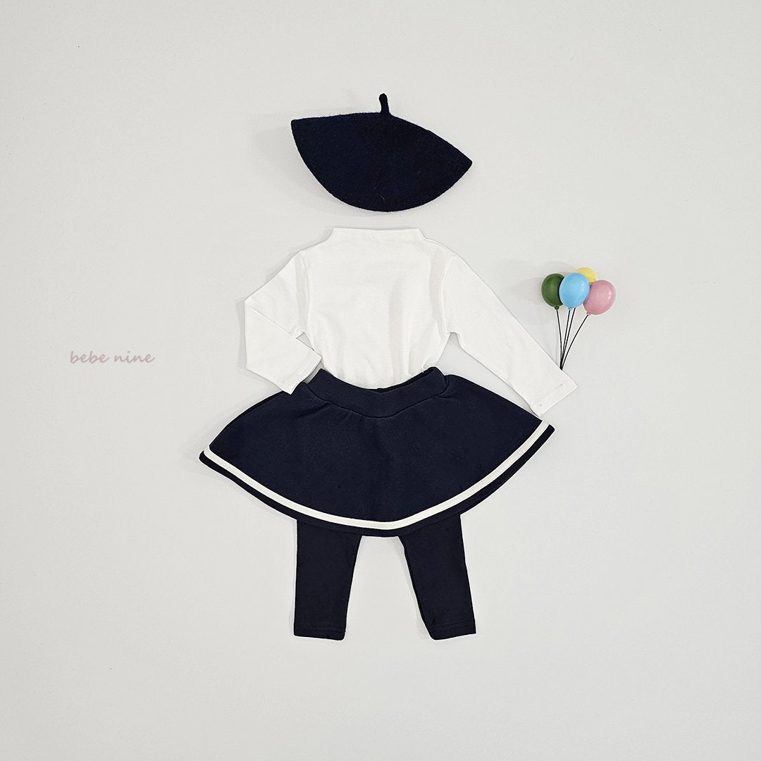 ［bebenine］Soft Mock Neck Tee