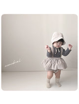 ［nunubiel］Peach bloomer & bonnet