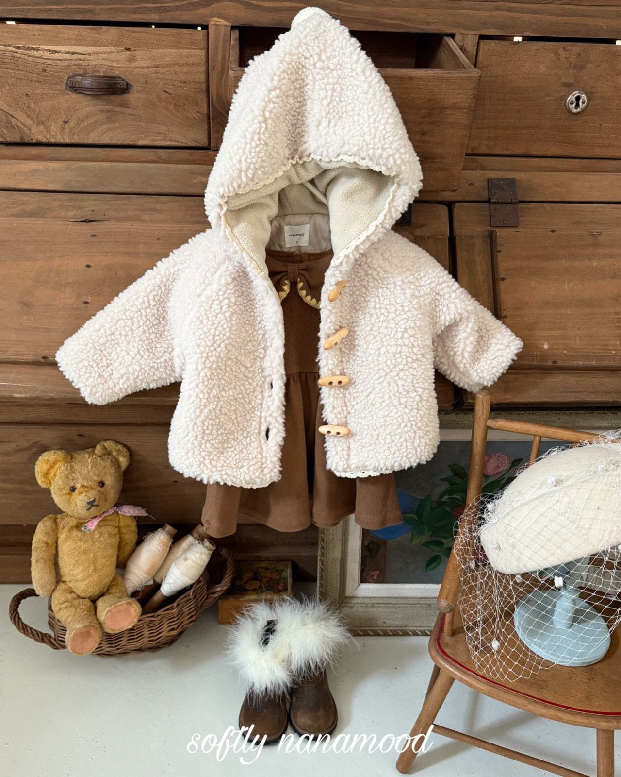 ［nanamood by BANANAJ］Rossy ribbon one-piece