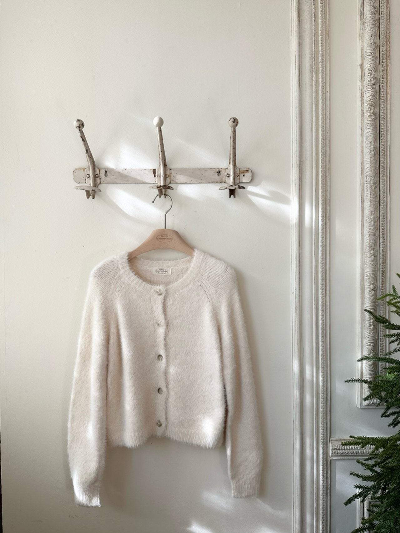 ［monbebe］Teddy fur cardigan