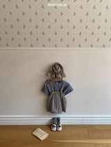 ［bebe holic］Roen check suspender pants