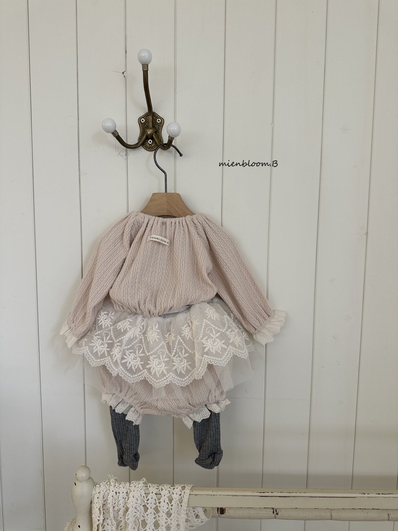 ［mienbloom.B］Rib bebe tights (baby)