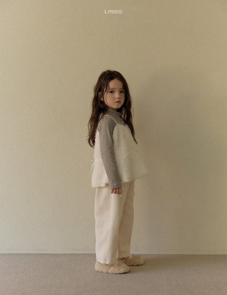 ［LINDO］Stripe turtleneck tops