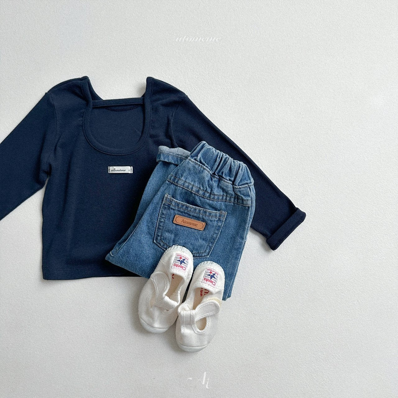 [atomeme] Beni ribbed tee