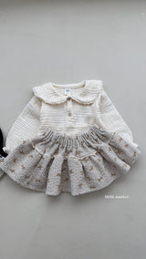 ［mimi market］Ribbon cancan skirt