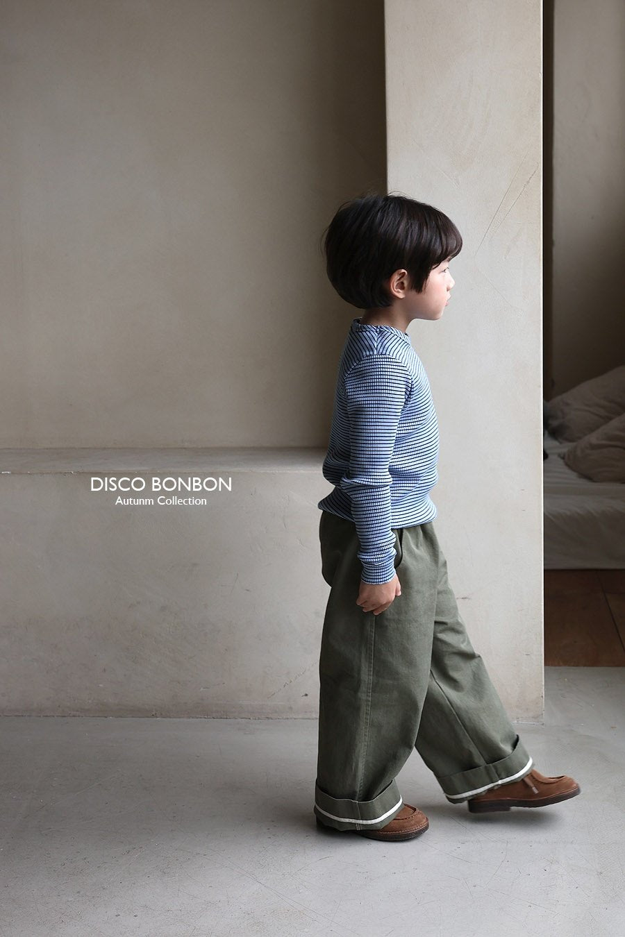 ［DISCO BONBON］Stripe span tee