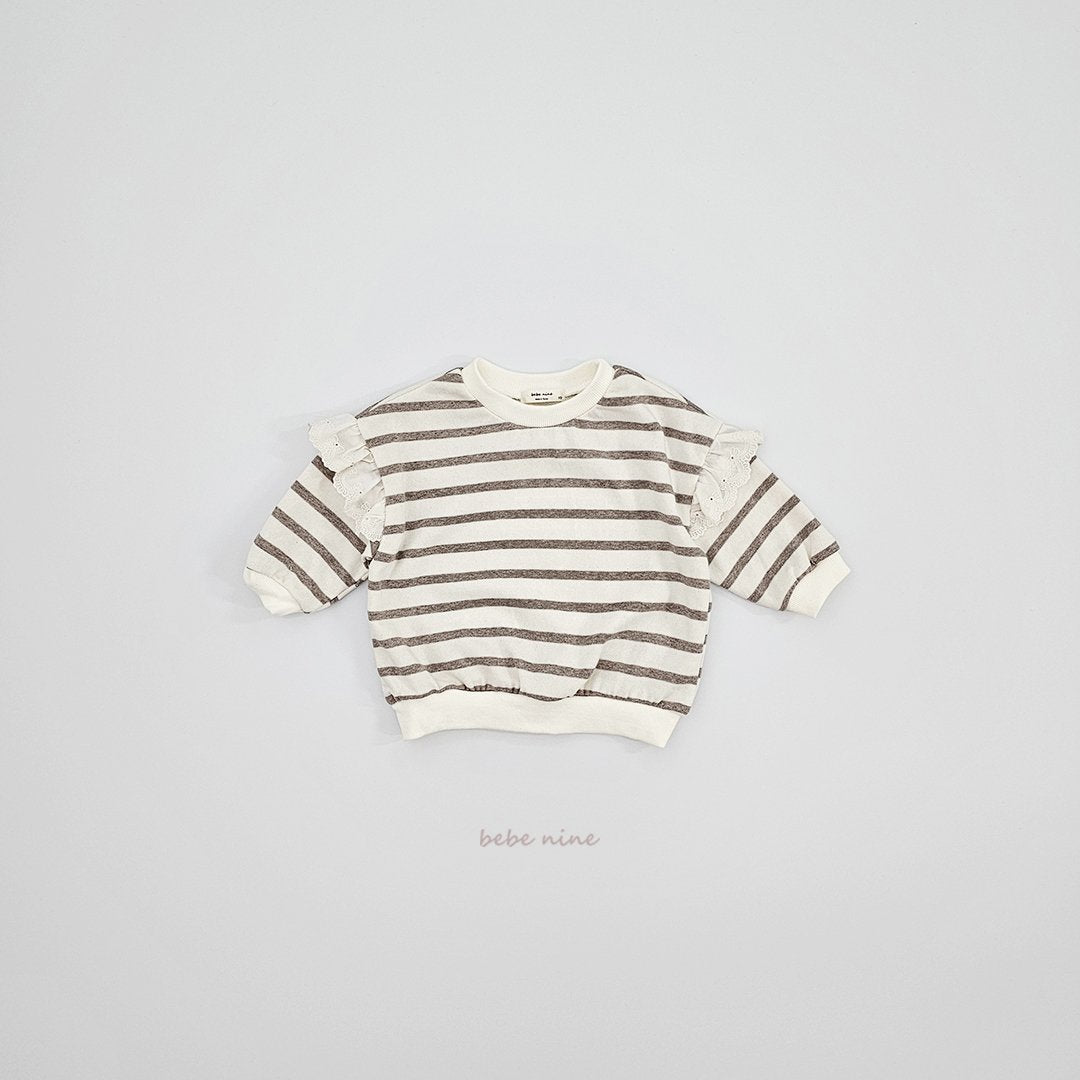 ［bebenine］Bonnie Frill Sweatshirt