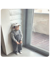 ［nunubiel］Corduroy suspender pants