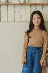 ［mon Atelier］Frill knit tops