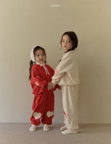 ［LINDO］Big heart jogger pants