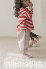 ［guru guru］Stripe loose tee (baby & kids)