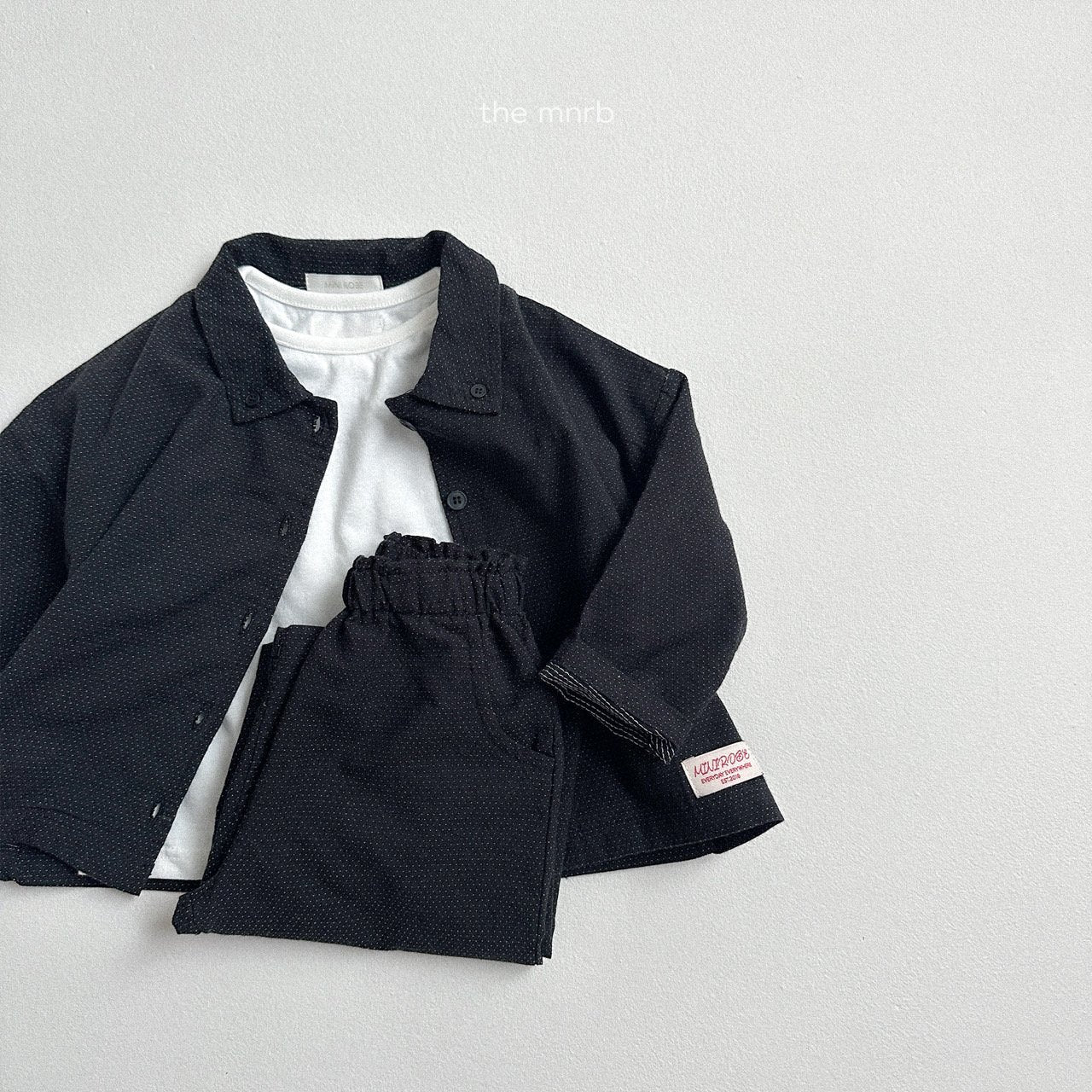 [minirobe] Line-washed tee