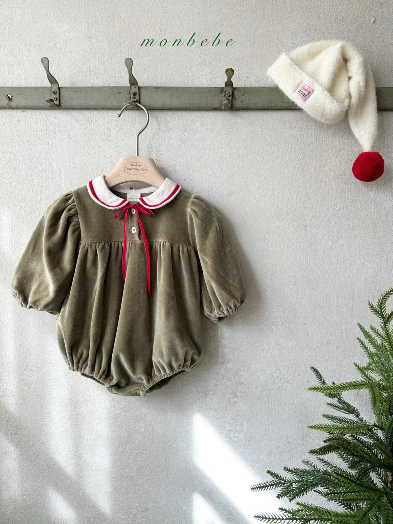 ［monbebe］Merry ribbon rompers
