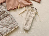 ［valubebe］Floral ribbon socks (baby)