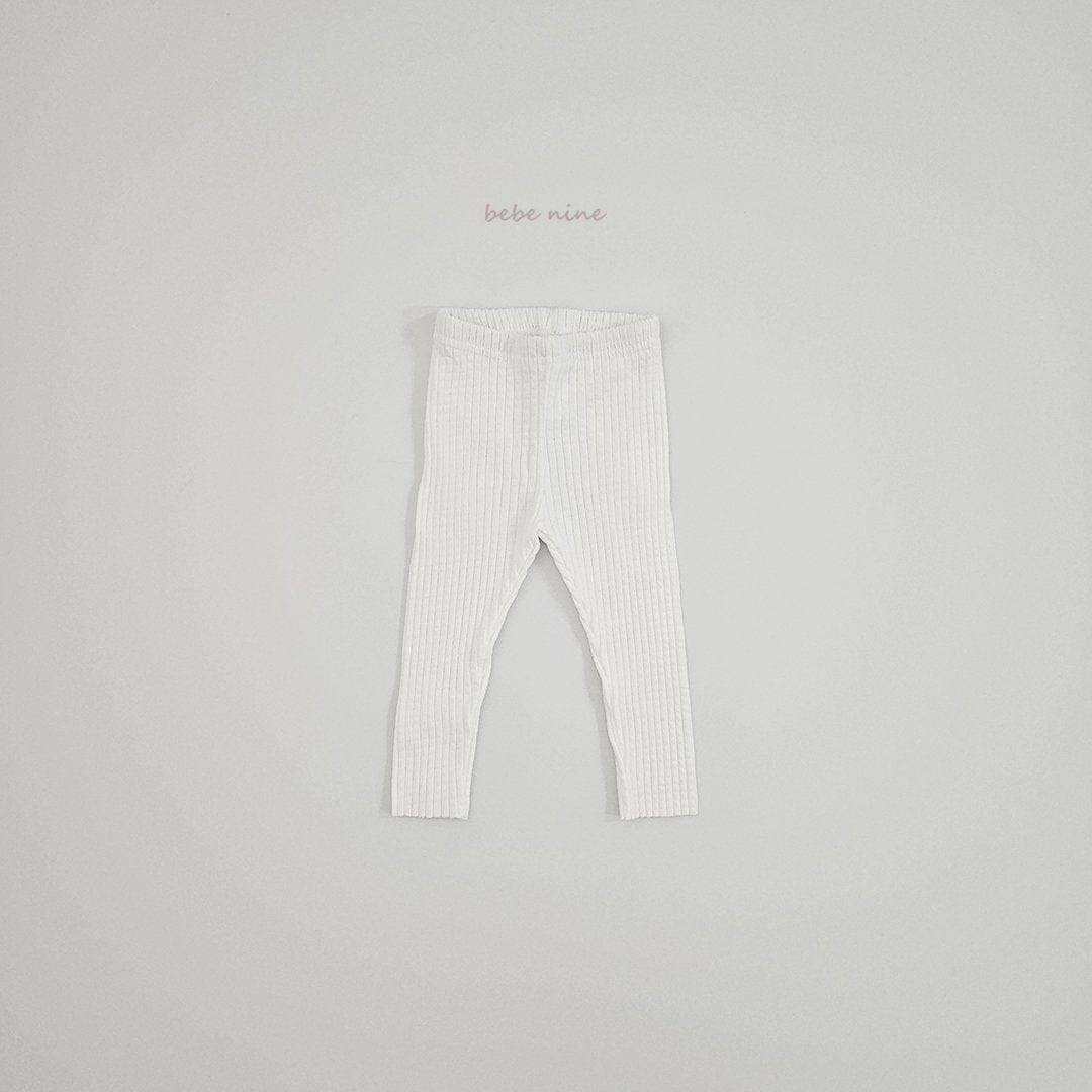 ［bebenine］Basic Ribbed Leggings