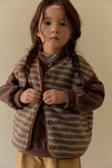 ［LINDO］Woody boa vest