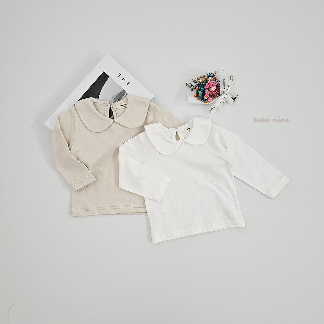 ［bebenine］Soft Round Collar Tee