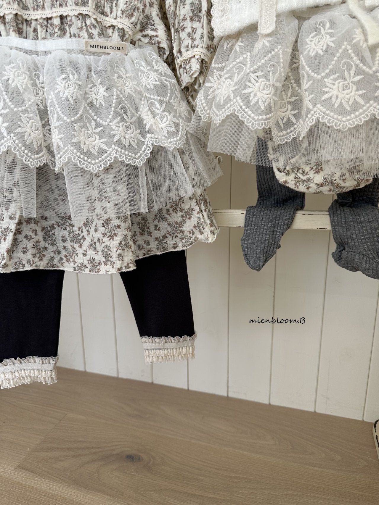 ［mienbloom.B］Rib bebe tights (baby)