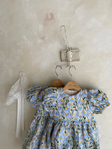 ［Anne shirley］Ology embroidery rompers (blue)