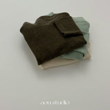 ［aou studio］Pompom mock neck