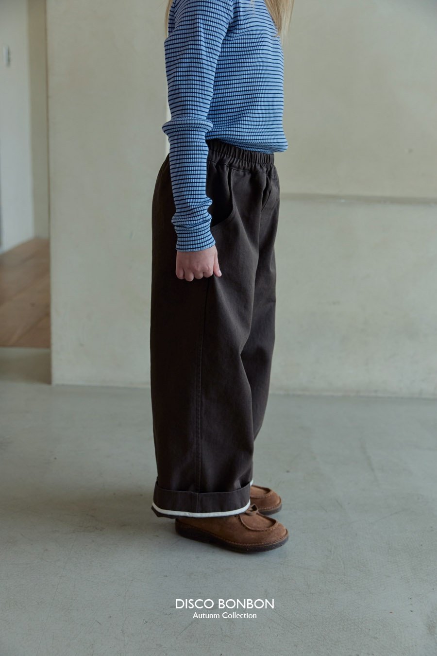 ［DISCO BONBON］Roll cotton pants
