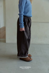 ［DISCO BONBON］Roll cotton pants