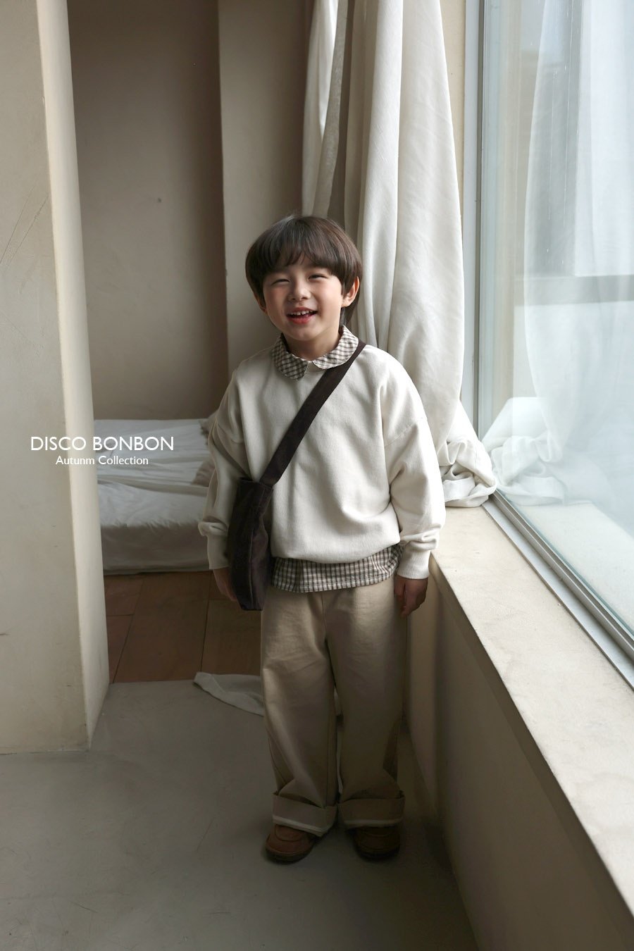 ［DISCO BONBON］Roll cotton pants