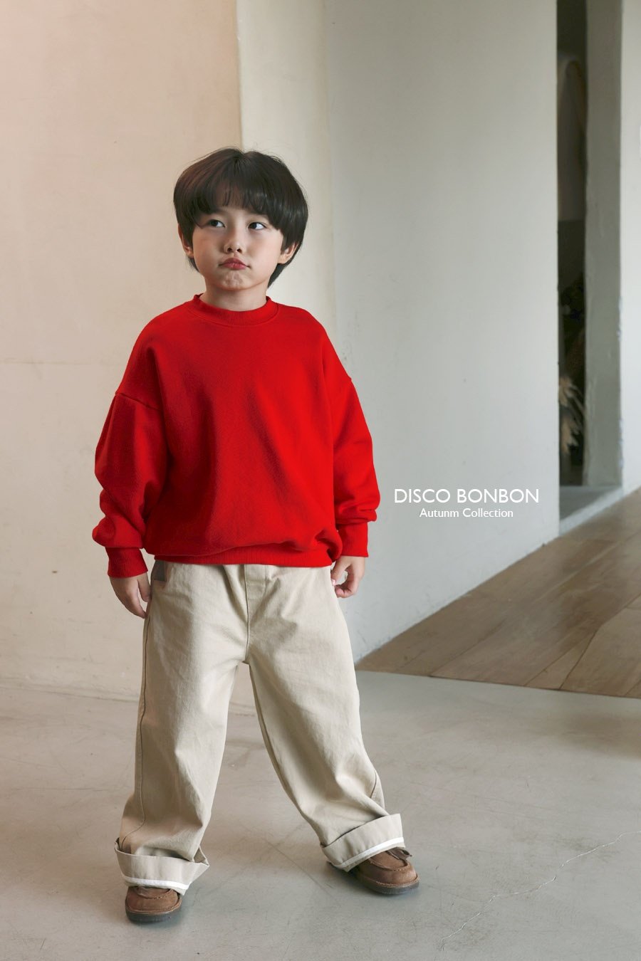 ［DISCO BONBON］Roll cotton pants