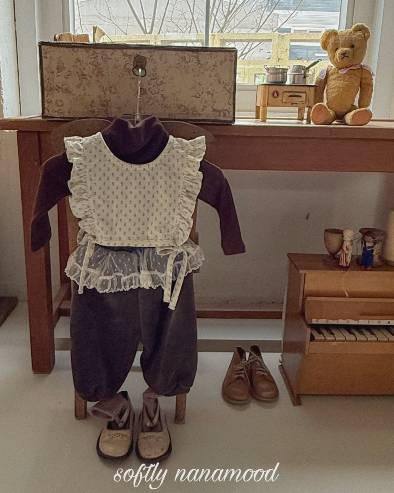 ［nanamood by BANANAJ］Flowly frill set