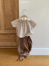 ［bebe holic］Mild double button blouse