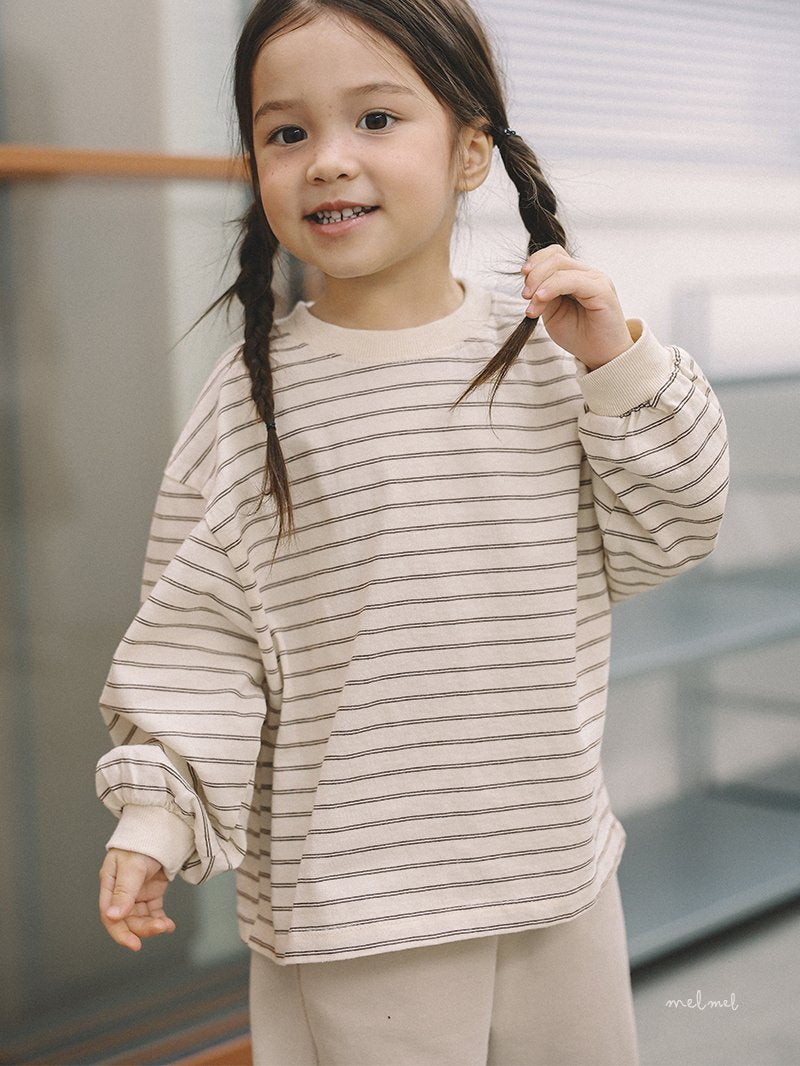 ［MELMEL］Lip stripe tee