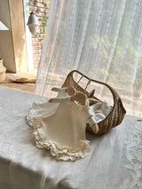 ［monbebe］Frill eyelet vest