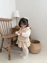 ［mimi market］Button bichon vest