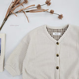 ［bebenine］Coco Waffle Cardigan