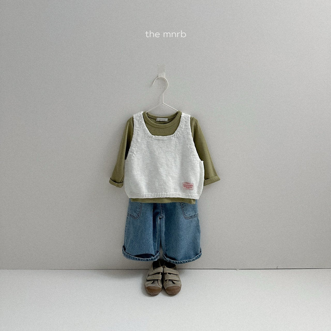 [minirobe] Eyelet round tee