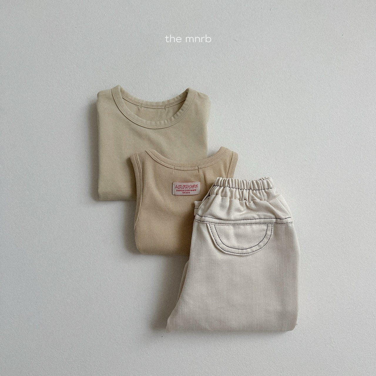 [minirobe] Stretch ribbed sleeveless