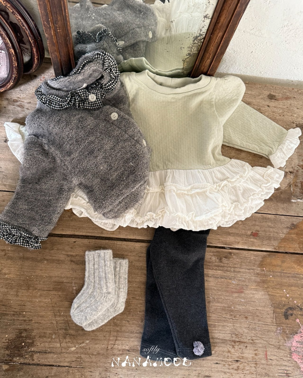 ［nanamood by BANANAJ］Bebe jelly cardigan