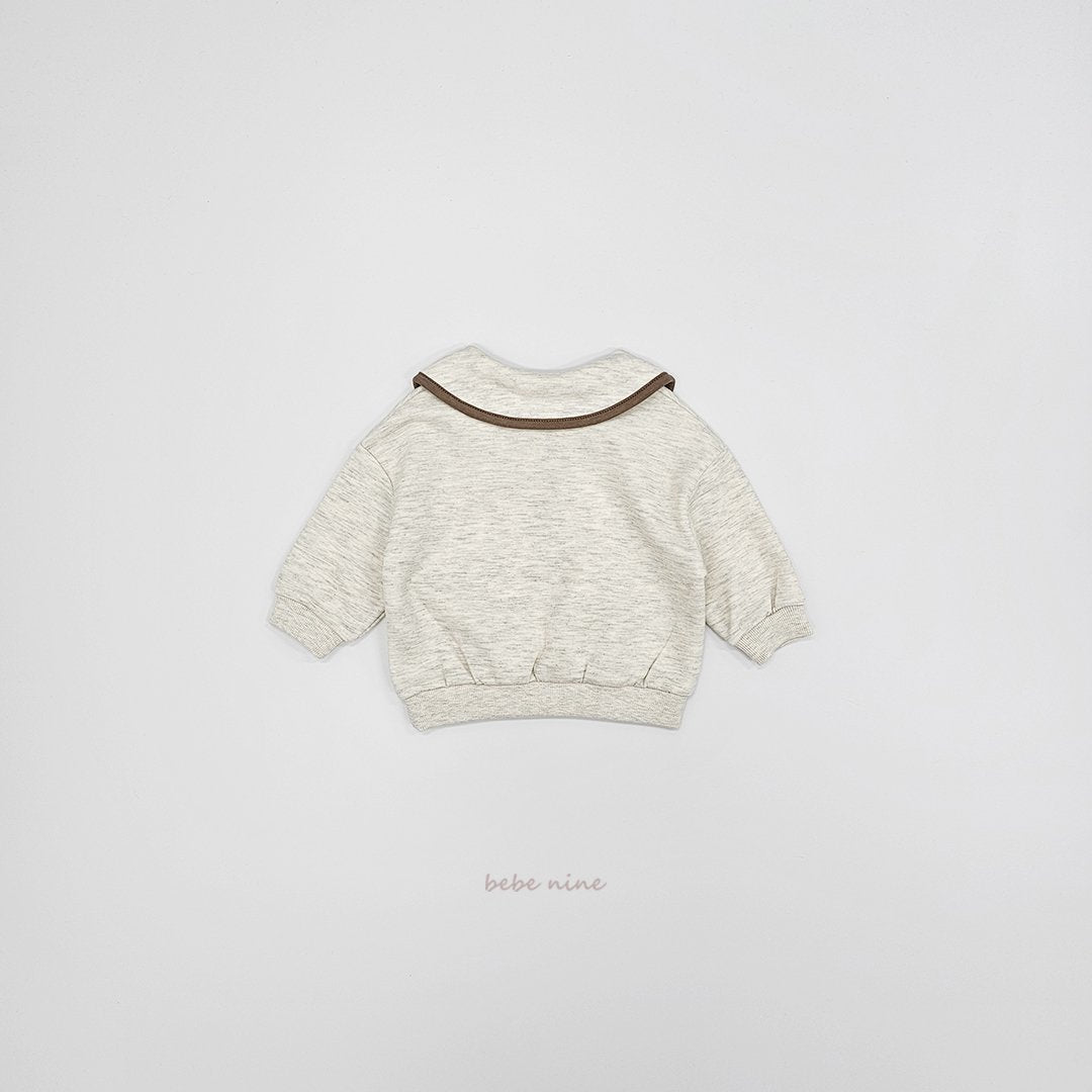［bebenine］Milk Zip-Up Sweatshirt