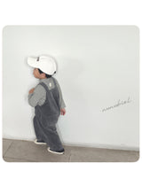 ［nunubiel］Corduroy suspender pants