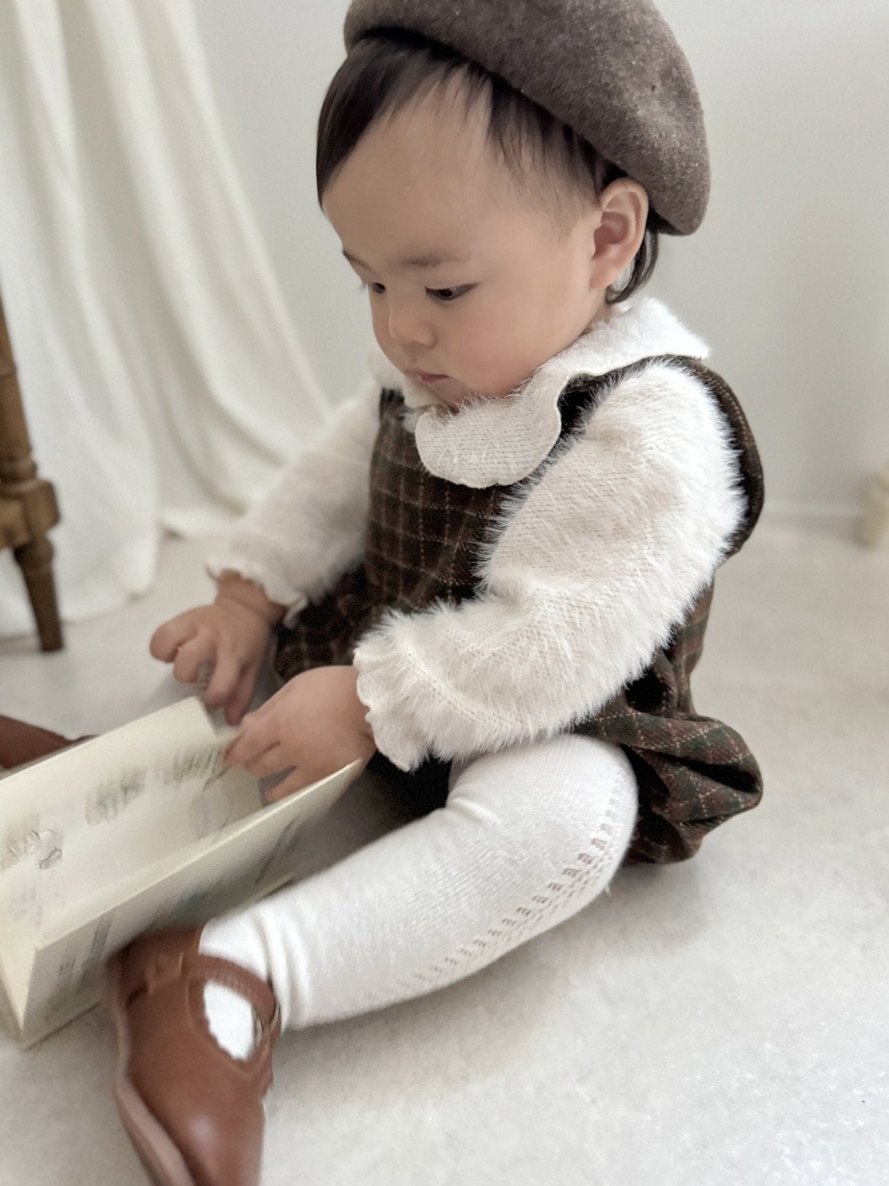 ［mimi market］Olly suspender rompers