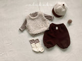 ［valubebe］Soft stripe half neck tops (baby & kids)