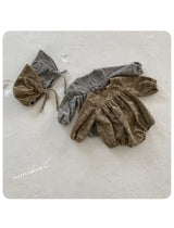 ［nunubiel］Caluna rompers & bonnet