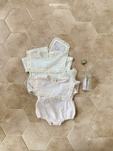 ［bebe holic］Stella lace collar rompers