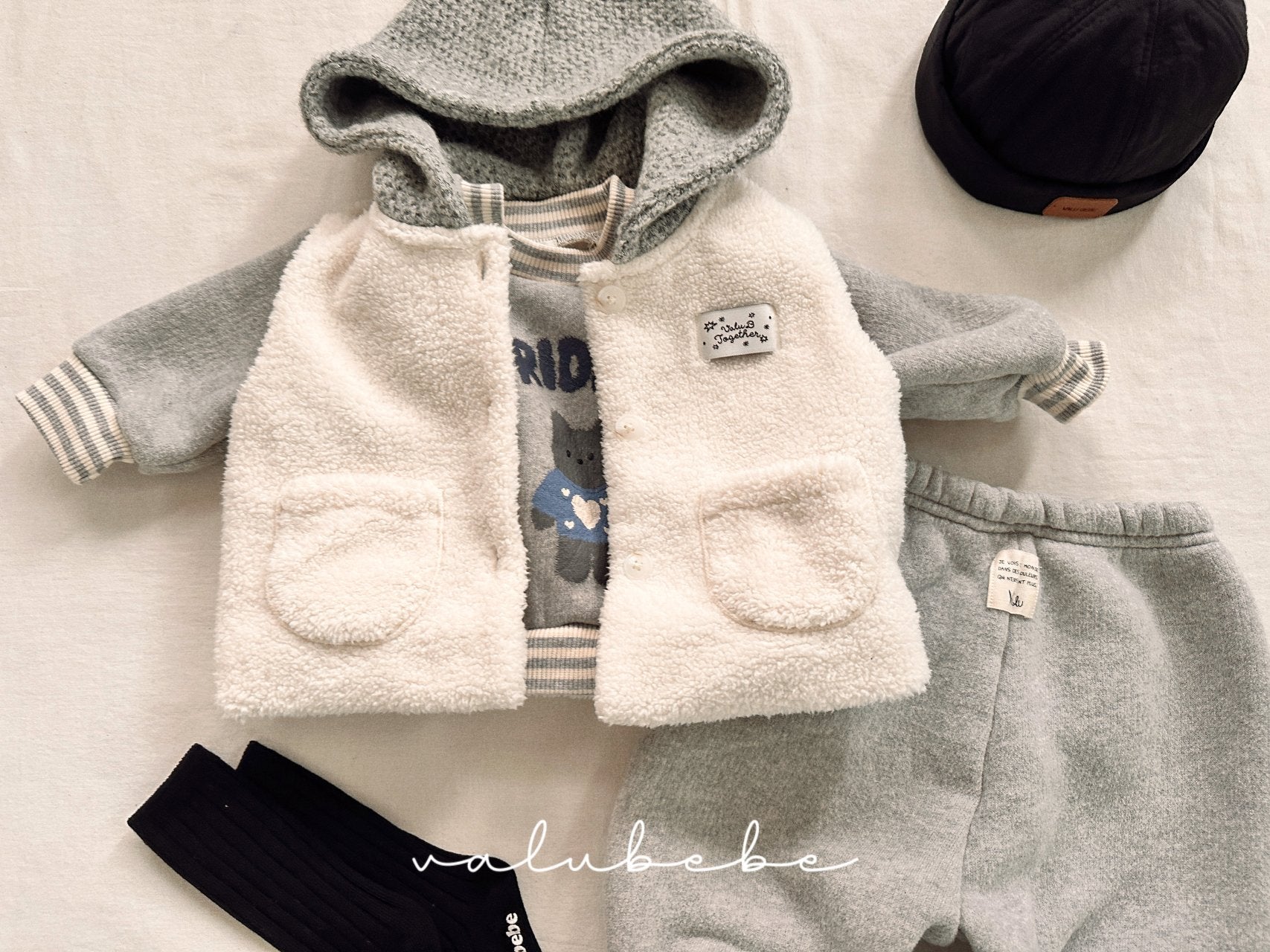 ［valubebe］Pompom food boa vest (baby)