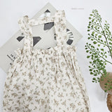 ［bebenine］Flower Overall Pants