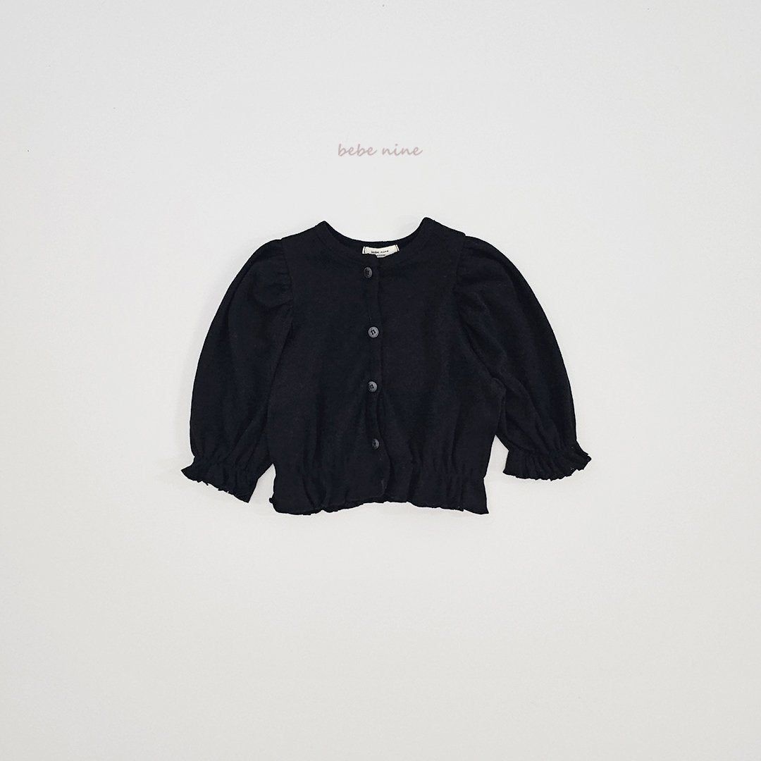 ［bebenine］Edel Frill Cardigan
